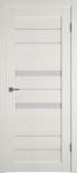 Межкомнатная дверь с покрытием EcoCraft GL Light 30 Латте сатин белый
